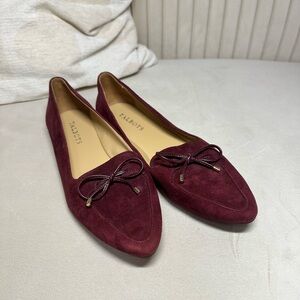 Talbots Women's Burgundy Suede Loafers